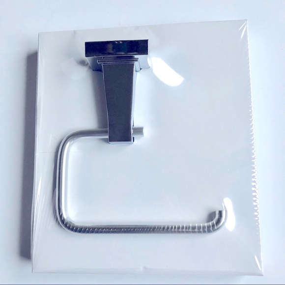 NEW Toilet Paper Holder Polished Chrome Finish Wall Mount Single Post #0105752 - Picture 4 of 9